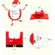 thumbnail image 4 of Funda de asiento de inodoro Happy Santa, 3 uds., funda de tanque y conjunto de alfombra antideslizante-Baño Navidad Decora Feliz Sencillez, 4 of 5