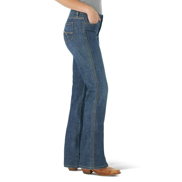 Wrangler Women's Aura Instantly Slimming Jean, Blue Legend, 8 Short 