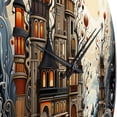 thumbnail image 5 of Designart "Castle of Dreams II" Castles Oversized Wall Clock, 5 of 5