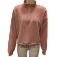 thumbnail image 1 of Suéter con media cremallera para mujer, sudadera informal con cremallera de 1/4 para mujer, sudadera informal con cremallera de un cuarto, materiales de la mejor calidad, 1 of 3