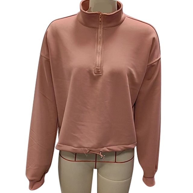 Suéter con media cremallera para mujer, sudadera informal con cremallera de 1/4 para mujer, sudadera informal con cremallera de un cuarto, materiales de la mejor calidad