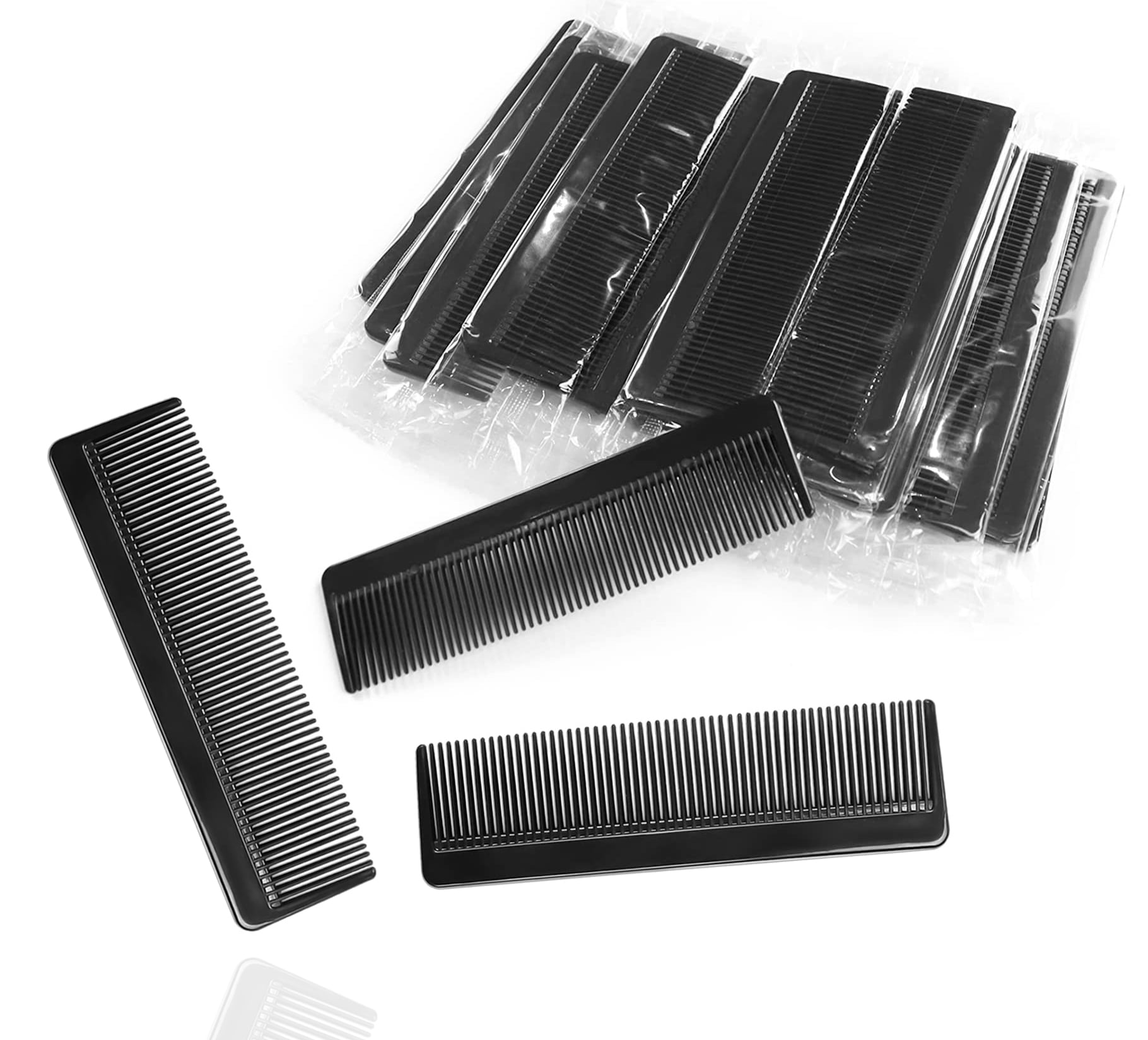 20 Pack Men Pocket Combs Individually Wrapped, Fine Combs In Bulk Individually Wrapped, Bulk