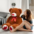 thumbnail image 2 of Peluche con forma de oso de peluche HollyHome, 90 cm, con corazón rojo, 2 of 9