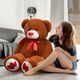 thumbnail image 2 of Peluche con forma de oso de peluche HollyHome, 90 cm, con corazón rojo, 2 of 9