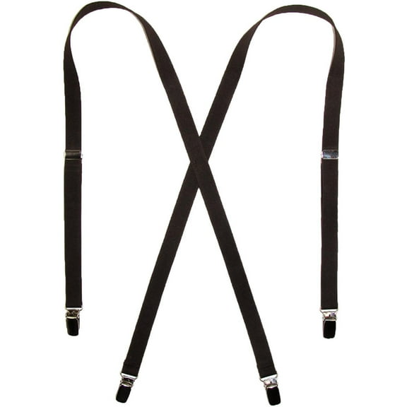 CTM Elastic .75 Inch Wide Undergarment Clip-End Suspenders