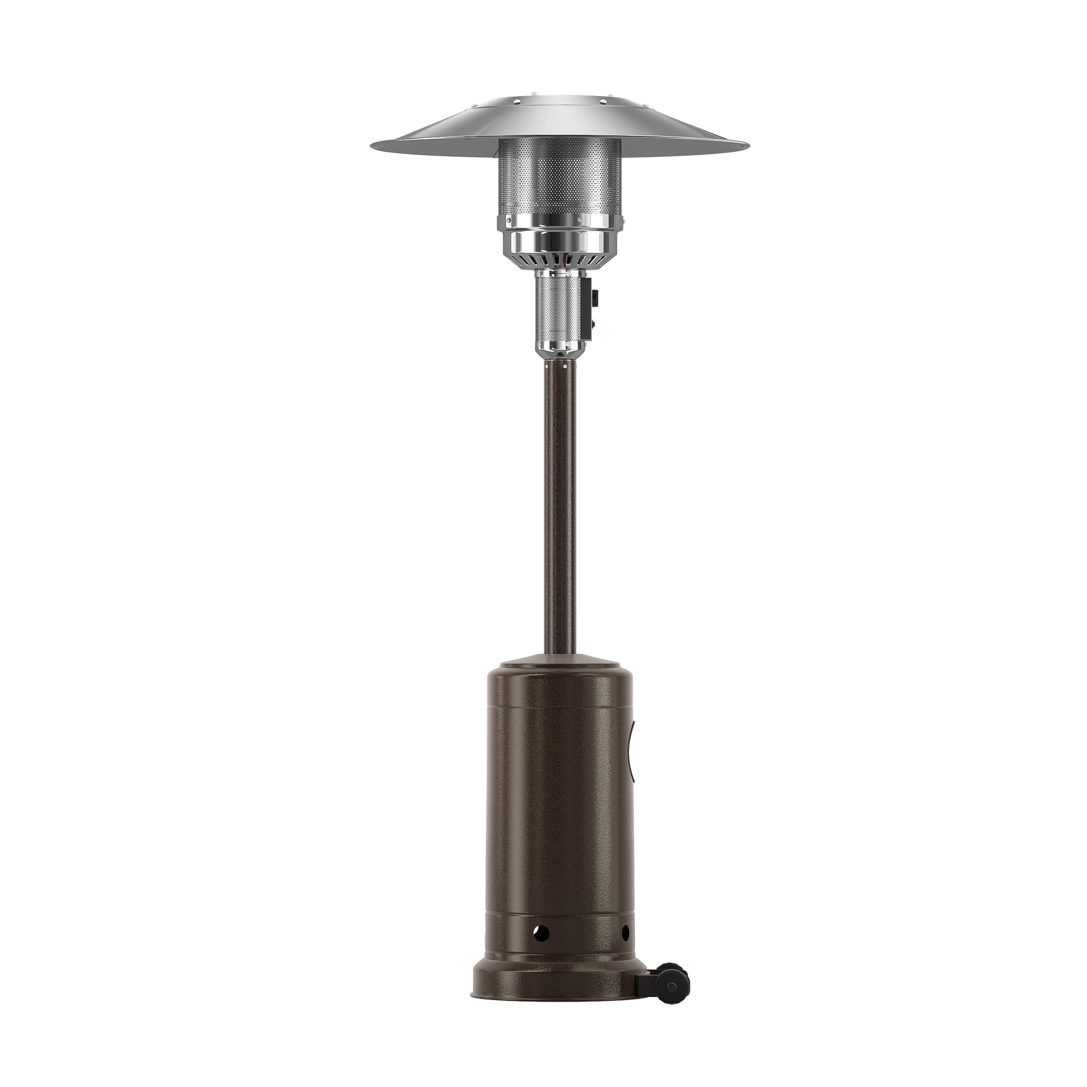PARIS 47,000 BTU Propane Patio Heater with Wheels for Patio Garden or Restaurant, Bronze