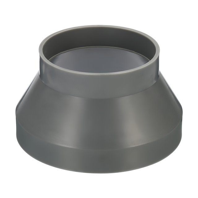Unique Bargains 6' to 4' Duct Reducer Connector Ventilation Tube Increaser Adapter Grey