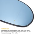 thumbnail image 4 of Reemplazo de vidrio de espejo retrovisor del lado derecho del pasajero, vidrio calefaccionado azul con respaldo, adecuado para Citroen C5, 4 of 6