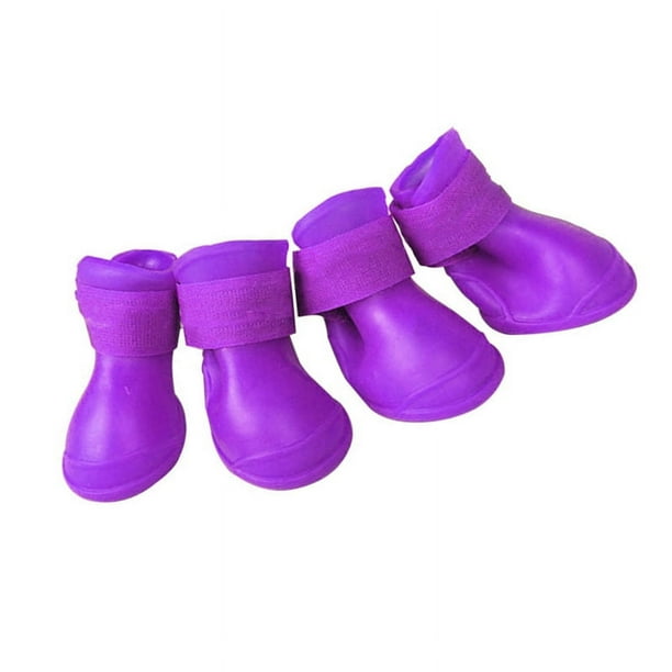 Dog Rain Shoes,Dog Silicone Boot Waterproof Dog Silicone Shoe