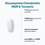 Micro Ingredients Glucosamine Chondroitin MSM & Turmeric 4,000mg, 300 Bisected Tablets | 7-in-1 Formula for Joint Health & Mobility Support