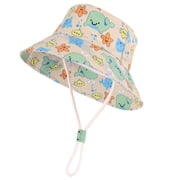Dmsael Childrens Beach Hat Bucket Style Roll Up for Backpack Storage,Pink