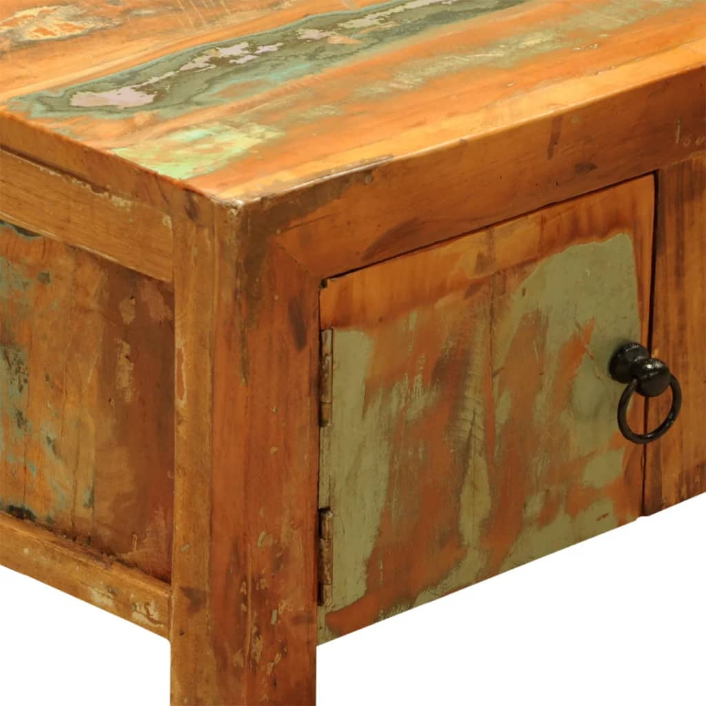 Kepooman Antique-Style Reclaimed Wood TV Stand with 2 Drawers for Living Room, Brown Kepooman Antique-Style Reclaimed Wood TV Stand with 2 Drawers for Living Room, Brown