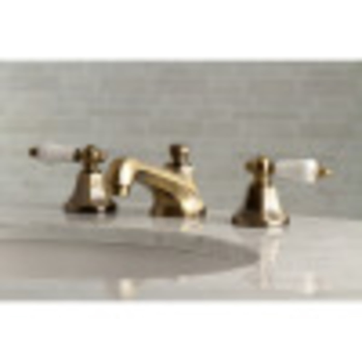 Kingston Brass KS4463PL 8" Widespread Bathroom Faucet, Antique Brass