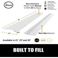 thumbnail image 2 of Silicone Stove Gap Covers (2 pack), Stove Guard, Oven Gap Filler, Heat Resistant Stove Gap Filler, Seal Gap between Oven Kitchen Cabinet and Stove Countertop, Easy Clean (21 inch, White), 2 of 10