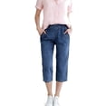 thumbnail image 5 of Facnwert Jean Capri Pants for Women High Waisted Ripped Skinny Jeans Stretchy Denim Capris Cropped Jeggings with Pockets, 5 of 9