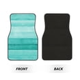thumbnail image 2 of Balery Teal Turquoise Pattern 4-Piece Floor Mats, Heavy-Duty Rubber Liners, Anti-Slip Design, All-Season Automotive Protection, Vehicles, Cars, Trucks, and SUVs, 2 of 5
