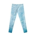 thumbnail image 7 of COEQINE Christmas Snowflakes Blue Girls' Yoga Legging Breathable Athletic Sport Legging High Waist Pants for School Gym, for 4-5 Years Kids Girls, 7 of 7