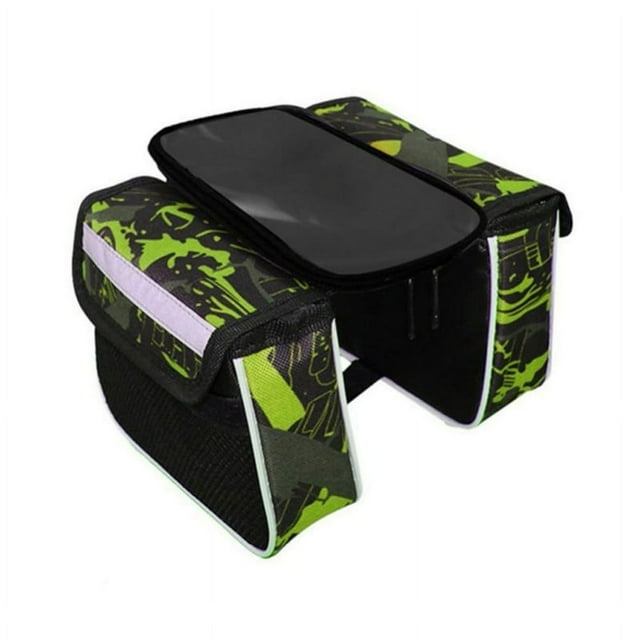 MesaSe Waterproof Reflective Bike Top Tube Storage Bag Touch Screen Mobile Phone Sack
