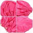 thumbnail image 3 of OULII Rosy Satin Sleeping Cap for Kids with Elastic Adjustable Design 1Set, 3 of 4