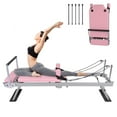 thumbnail image 2 of EDTara Pilates Reformer, Machine with Adjustable Reformer Heights, Foldable Pilates Machine with Headrest & Jump Board , Pilates Home Equipment with Foot Straps, 2 of 8