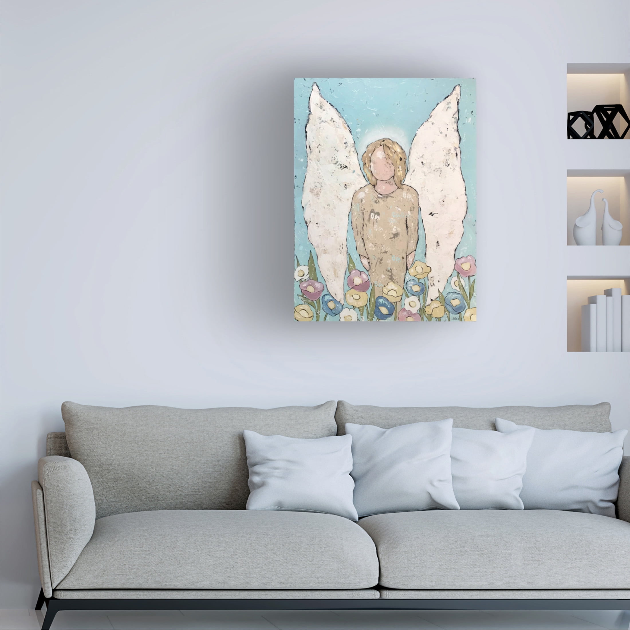 Trademark Fine Art Jade Reynolds  Garden Angel I Canvas Wall Art