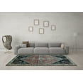 thumbnail image 3 of Ahgly Company Indoor Rectangle Persian Light Blue Traditional Area Rugs, 5' x 7', 3 of 4