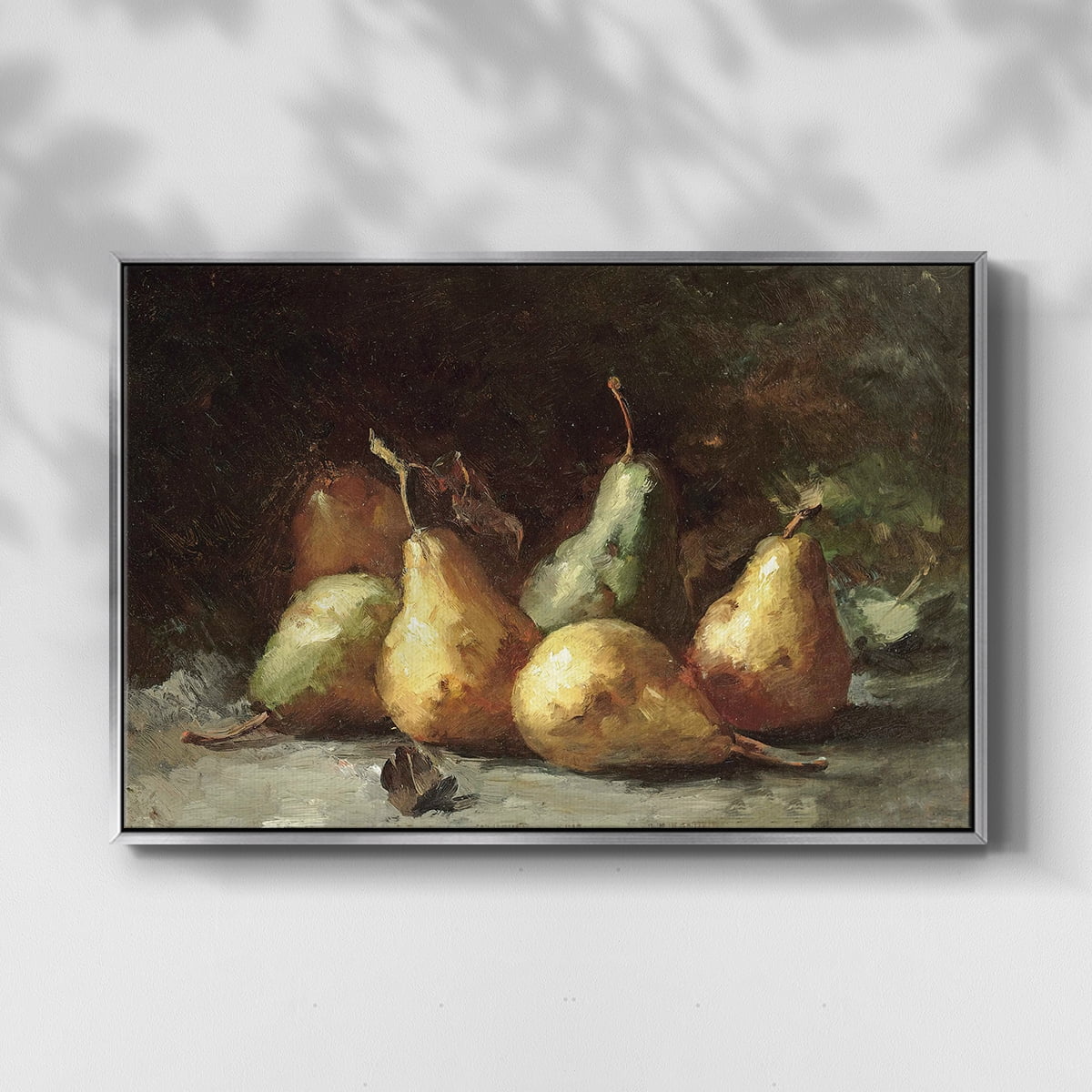 Vintage Botanical Print-LXVII By Wexford Home Framed in Silver Wood Gallery Wrapped Canvas 25 in. x 37 in.