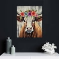 thumbnail image 4 of JRXY  Highland Cow Wall Art Cow Pictures Wall Decor Farmhouse Wall Art Cow Wall Decor Farmhouse Pictures Wall Decor Cow Art Animal Wall Art for Home Farmhouse Decor  12x16 in, 4 of 4