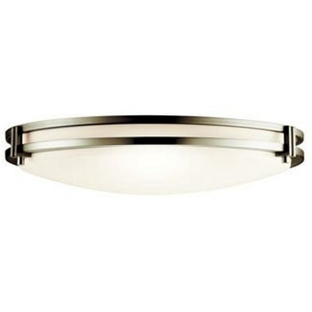 kichler 10827ni flush mount ceiling fixture kichler lighting 10827ni 2 light fluorescent flush mount ceiling light brushed nickel with white kichler 10827ni flush mount ceiling fixture kichler lighting 10827ni 2 light fluorescent flush mount ceiling light brushed nickel with white