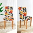 thumbnail image 3 of Yayeee 4 Pack Dining Chair Covers Stretch Parson Chairs Slipcovers Seat Protector, Floral Pattern, 3 of 6