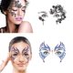 thumbnail image 3 of 8 Uds. Tatuajes de cara de Halloween maquillaje tatuaje temporal pegatinas ojos frente cuerpo calcomanías para carnaval fiesta de disfraces de Navidad, 3 of 5