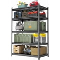 thumbnail image 6 of Metal Garage Shelving Unit, Heavy Duty 5-Tier Adjustable Storage Rack, Steel Shelving, 2000 lbs Capacity,  Shelves for Heavy Tools and Equipment (5-Tier 71.2" H x39.4 W x 15.75" D), 6 of 12