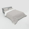 thumbnail image 3 of Ambesonne Abstract Bedding Set 3 Pcs, Outline Motifs, Twin, Seal Brown and Eggshell, 3 of 3