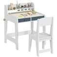 thumbnail image 1 of Qaba Ensemble Bureau et Chaise pour Enfants, Ensemble Table et Chaise Artistique pour 3 à 8 Ans, 1 of 10