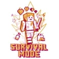 thumbnail image 2 of Boy's Minecraft Survival Mode Sketch  Graphic Tee White X Large, 2 of 4