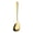 Golden, variant on Ruanlalo Stainless Steel Square Head Soup Spoon Flat Bottom Anti-Spill Soup Ladle Thickened Ergonomic Handle Serving Utensil for Pasta Salad