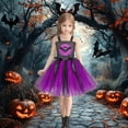 thumbnail image 4 of HCNTES Girls Princess Dress Party Dress Halloween Outfits(Purple&3,10-12 Years), 4 of 7