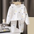 thumbnail image 2 of NOLDARES Baby Boy Football Winter Outfit Long Sleeve Football Embroidery Round Neck Sweatshirt Pants Set Toddler Fall Clothes Size:9-12 M,Beige, 2 of 5