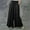 Black, variant on Idoravan Women's Plus Size Pants Womens Fashion Summer Solid Casual Pocket Elastic Waist Long Pants