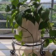 thumbnail image 2 of Soporte de metal para macetas para exhibición de flores, soporte para plantas de interior de color negro, 2 of 6