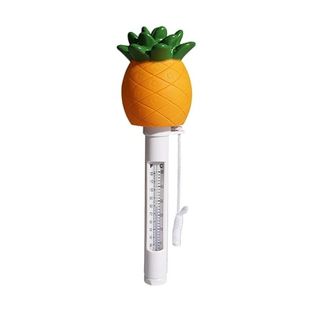 

AdXKenry Thermometer for Home Pineapple Spa And Pool Casing Tether Included And Celsius 1ml