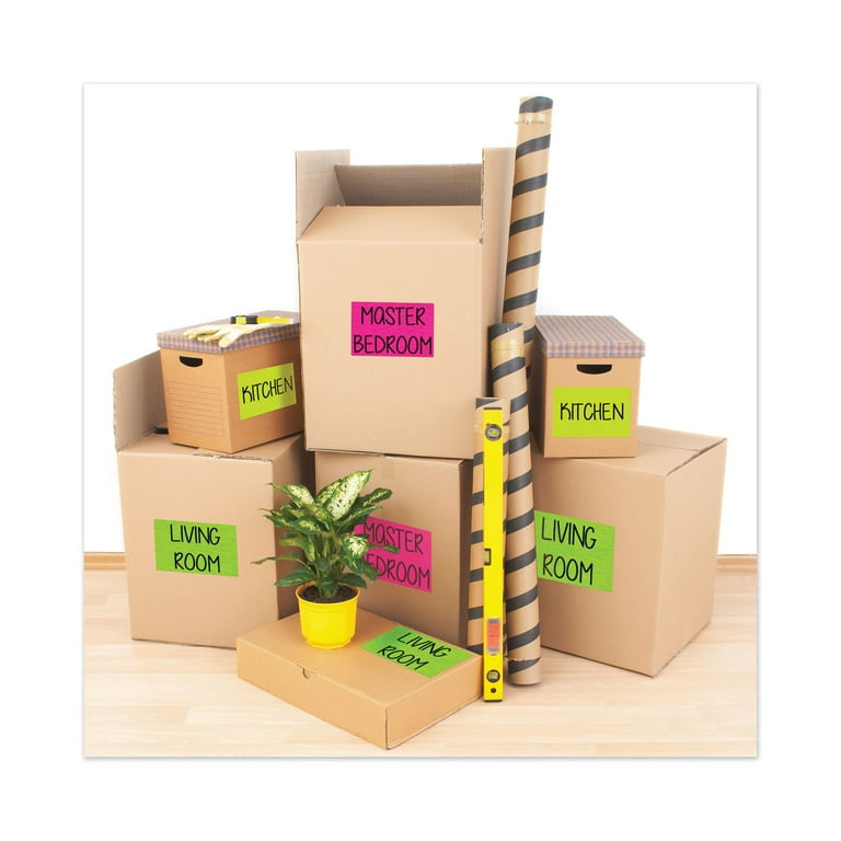 High-Visibility Permanent Laser ID Labels, 5.5 x 8.5, Neon Green, 200/Box High-Visibility Permanent Laser ID Labels, 5.5 x 8.5, Neon Green, 200/Box
