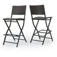 thumbnail image 2 of Afuera Living Tabourets de Bar en Osier Multicolores pour Extérieur (Ensemble de 2), 2 of 14