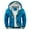 Sky Blue, variant on Augper Mens Hoodie Winter Warm Villus Zipper Sweater Jacket Outwear Coat