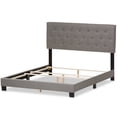 thumbnail image 4 of Baxton Studio Cassandra Tufted Full Low Profile Bed in Light Gray, 4 of 7