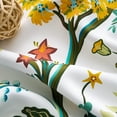 thumbnail image 3 of Jainmy Boho Floral Patterned Curtains for Living Room Bedroom Thermal Insulated Room Darkening Window Treatments,Mustard Yellow,52Wx63L,2 Panels, 3 of 10