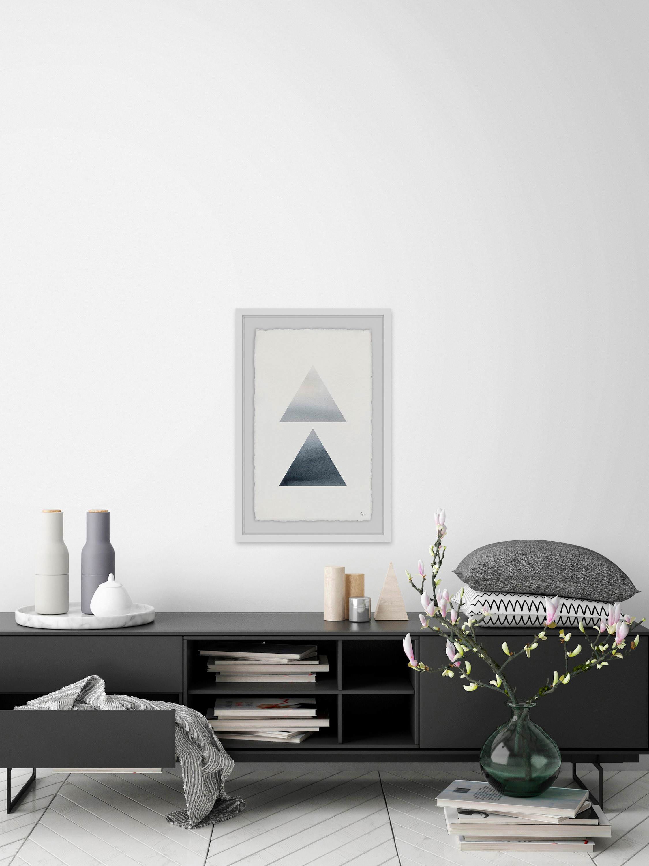 Smoky Diamond Framed Painting Print