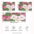 thumbnail image 2 of Yayeee Pillowcase Standard Size Set of 2 Satin Wrinkle Resistant Pillow Case, White Flowers, 2 of 7