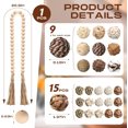 thumbnail image 2 of 25 Pcs Decorative Balls, Garland Wood Beads Rattan Wicker Balls with Spheres Orbs Filler for Garden Table Vase Bowl Filler Centerpiece (Wood, Wicker Rattan), 2 of 4