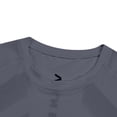 thumbnail image 5 of Mens Shirts, Men's Compression Shirts Short Sleeve Crew Neck Body Shaper Slimming Shapewear Baselayer Athletic Workout Shirts Dark Gray XL, 5 of 8